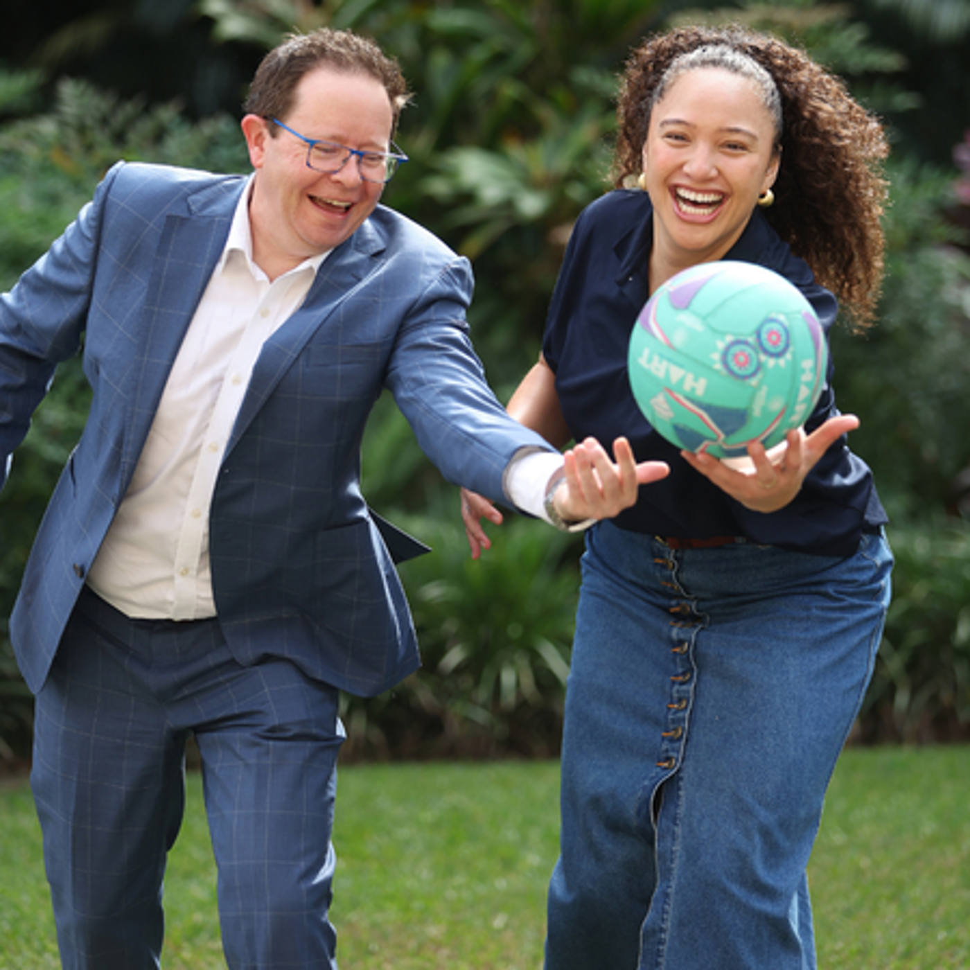Professor Paul Griffin and Abigail Meafou